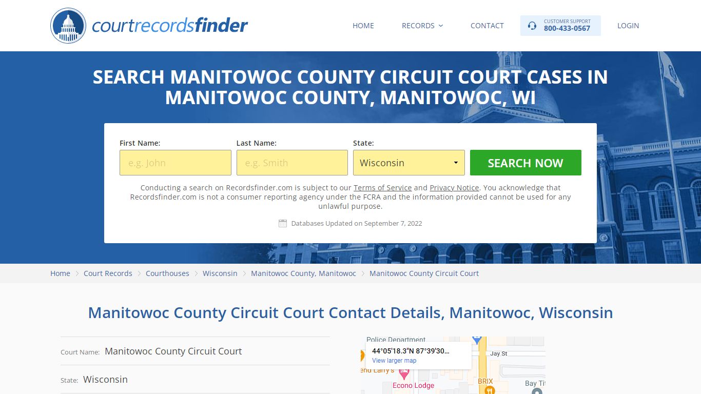 Manitowoc County Circuit Court Case Search - RecordsFinder