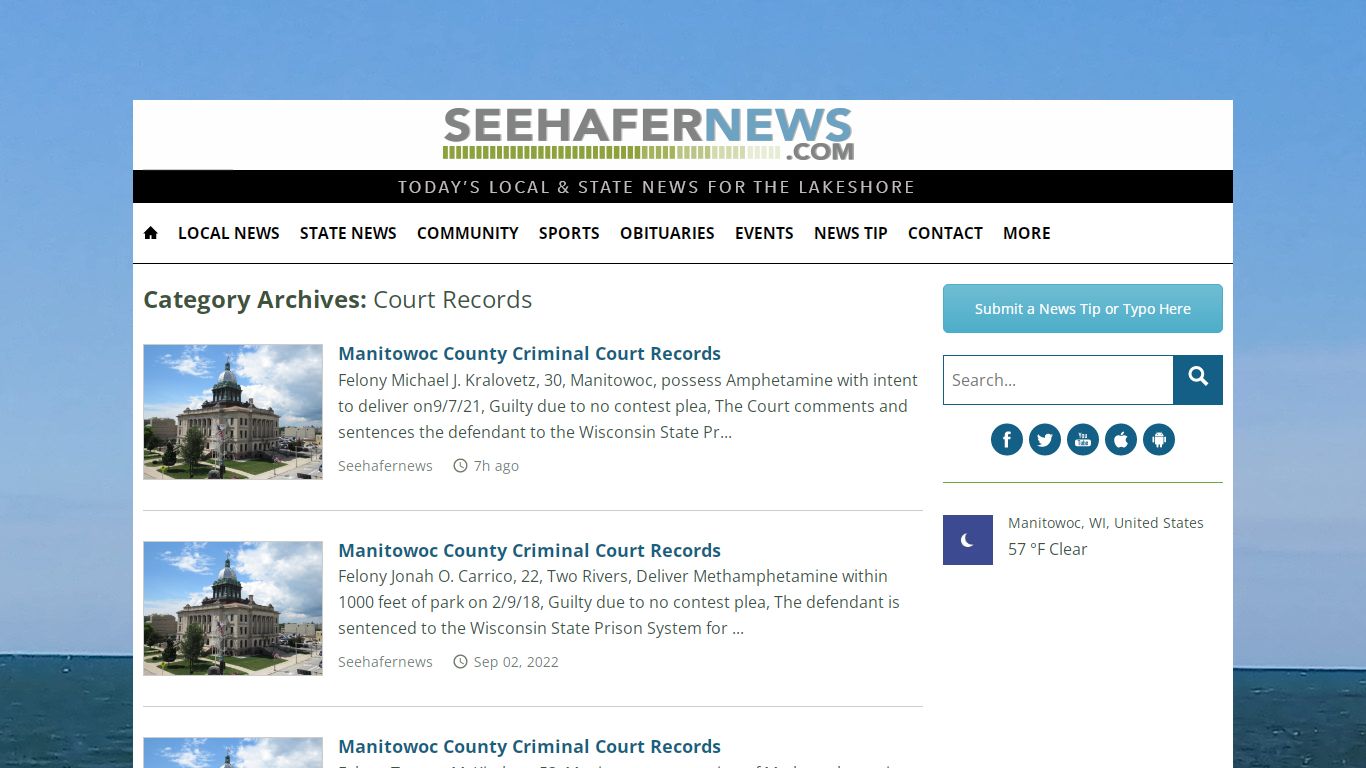 Court Records | Seehafer News